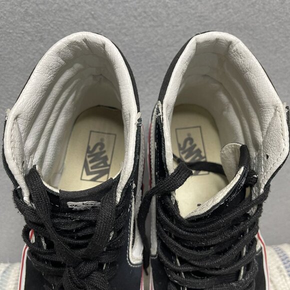 Vans Sk8-Hi Lightning Bolt Black/White Sneakers 6.5 M 8 W - Picture 8 of 9